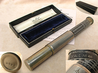 1960's Otis King Model K Type C sliderule engraved CERECLOR ICI
